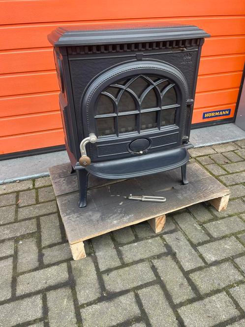 Zeer nette JOTUL  F 3 CB 6 kW blue black emaille, Huis en Inrichting, Kachels, Zo goed als nieuw, Vrijstaand, Houtkachel, Hout