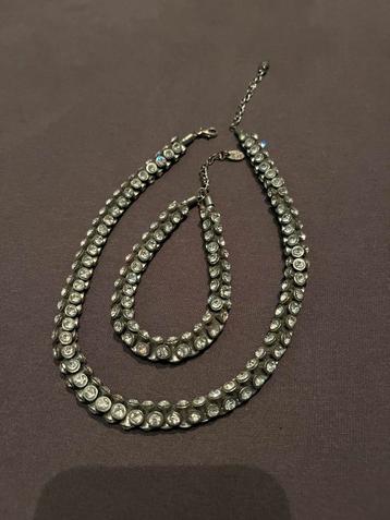 Otazu Stijl Zilver Set - Ketting & Armband beschikbaar voor biedingen