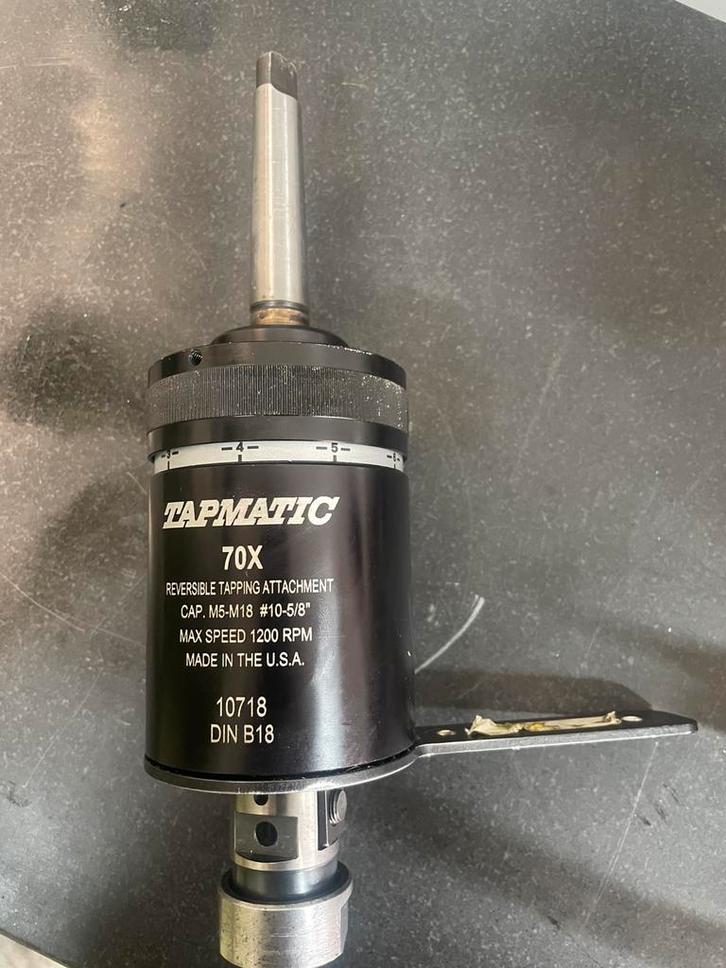 Tapmatic tapkop met automatische omkeerinrichting, Doe-het-zelf en Verbouw, Draaibanken, Zo goed als nieuw, Onderdeel, Ophalen of Verzenden