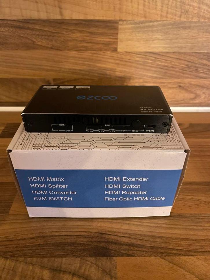 Ezcoo HDMI Audio Extractor, Audio, Tv en Foto, Converters, Nieuw, Ophalen of Verzenden