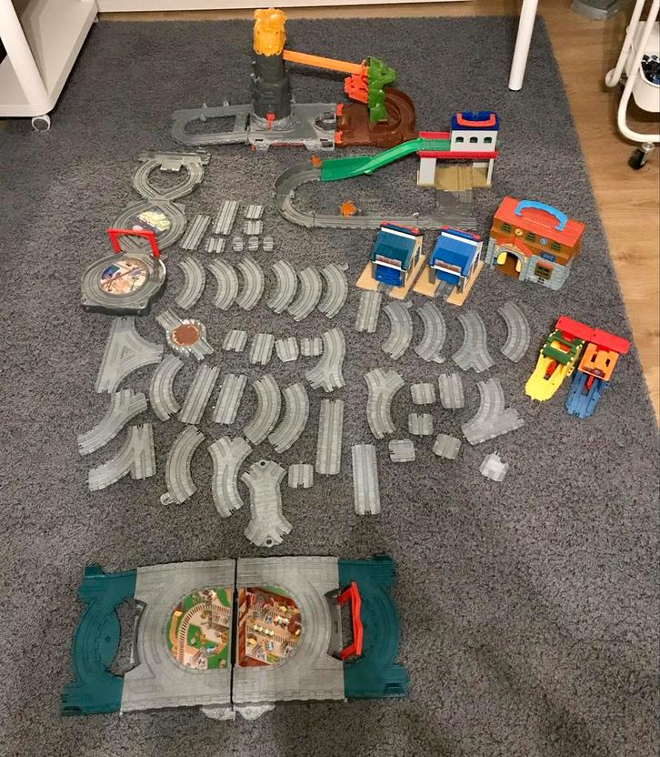 Grote Thomas de Trein Treinbaan Set, Kinderen en Baby's, Speelgoed | Thomas de Trein, Gebruikt, Ophalen of Verzenden