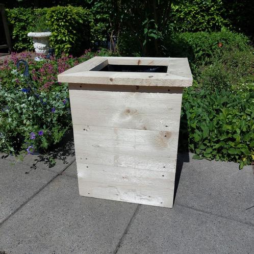 Plantenbak/bloembak van steigerhout, Tuin en Terras, Bloembakken en Plantenbakken, Nieuw, Hout, Balkon, Tuin, 60 cm of meer, Minder dan 60 cm