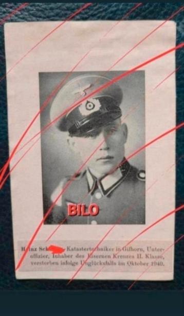 WO2 Duits sterbebild Crooswijk Rotterdam 1940 Ysselsteyn WW2 beschikbaar voor biedingen