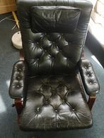 Leren fauteuil, Ophalen, Gebruikt, Leer