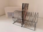 Vintage tijdschriften of elpee rek - spiraal - chroom, Ophalen of Verzenden