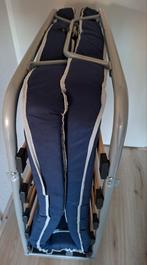 Opklapbed / Logeerbed - Compact en Comfortabel, Ophalen, 90 cm, Eenpersoons, Blauw