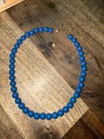 Blauwe Kralen Ketting, Ophalen of Verzenden, Nieuw, Blauw, Overige materialen