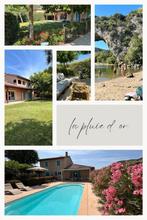 Ardeche  vakantiehuis verwarmd zwembad airco’s, 8 personen, 4 of meer slaapkamers, Ardèche of Auvergne, Wasmachine