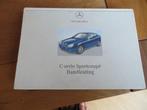 Instructieboek Mercedes-Benz C-klasse Sportcoupe W203 2000, Auto diversen, Handleidingen en Instructieboekjes, Ophalen of Verzenden