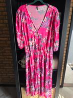 Zgan roze gebloemde jurk maat 54/56 oto 80, Kleding | Dames, Grote Maten, Jurk, Ophalen of Verzenden, Roze, Zo goed als nieuw