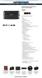 Rockford Fosgate Punch P1000X2 1000WRMS  2ch/mono versterker, Auto diversen, Autospeakers, Audio Design, Nieuw, Am Breilingsweg 3, 76709 Kronau, Duitsland