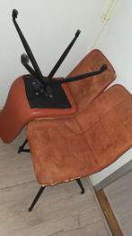 6 Oude Design Eetkamerstoelen ( Movani ), Ophalen, Gebruikt, Bruin, Design