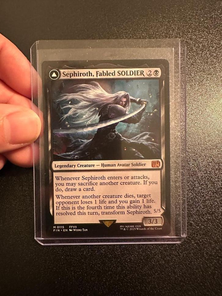 Sephiroth, fabled SOLDIER - mgt (Final Fantasy), Hobby en Vrije tijd, Verzamelkaartspellen | Magic the Gathering, Nieuw, Losse kaart