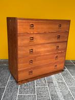 Vintage Deense kast - Mid Century Modern, Ophalen, 50 tot 100 cm, Zo goed als nieuw, 3 of 4 laden