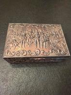 Snuif of tabaksdoosje, verzilverd, Antiek en Kunst, Ophalen of Verzenden, Zilver