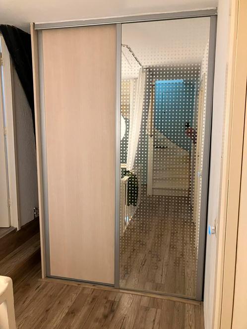 Schuifdeuren met rails voor inbouwkast (gratis), Doe-het-zelf en Verbouw, Deuren en Horren, Gebruikt, Overige typen, 215 cm of meer