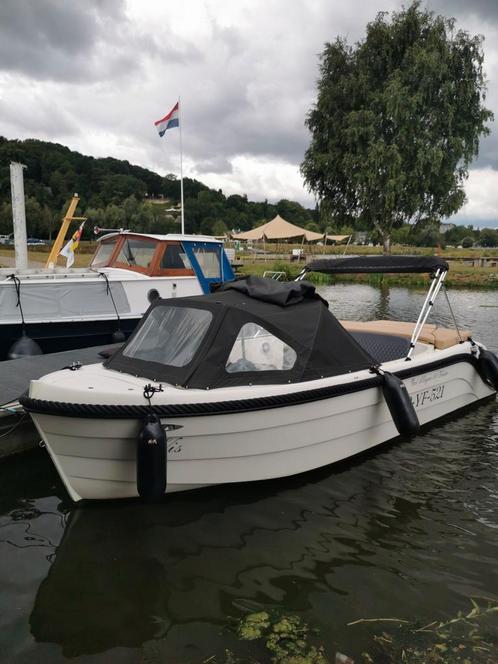 PRACHTIGE OUDHUYZER 616 TENDER 60 PK, Watersport en Boten, Sloepen, Zo goed als nieuw, 50 tot 70 pk, 6 meter of meer, Buitenboordmotor