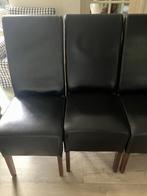 Donkerbruine Eetkamerstoelen - Set van 4, Huis en Inrichting, Stoelen, Ophalen, Gebruikt, Bruin, Vier