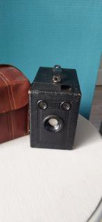 Te koop oud fototoestel met tasje., Ophalen of Verzenden