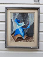 Abstract Kunstwerk bud Wehrheim 1951 oude schilderijen, Antiek en Kunst, Ophalen of Verzenden