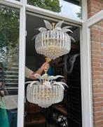 kroonluchters lamp holywood regency vintage, Ophalen, Gebruikt, Glas