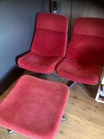 vintage IKEA fauteuil Lunna (havberg) 4 stuks en voetbanken, Ophalen, Vintage, 75 tot 100 cm, Zo goed als nieuw