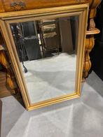 Goud kleurige spiegel, Huis en Inrichting, Woonaccessoires | Spiegels, Minder dan 100 cm, Gebruikt, Rechthoekig, 50 tot 75 cm