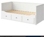 Ikea bedbank Hemnes, Huis en Inrichting, Slaapkamer | Bedden, Ophalen, Wit, Tweepersoons, Zo goed als nieuw