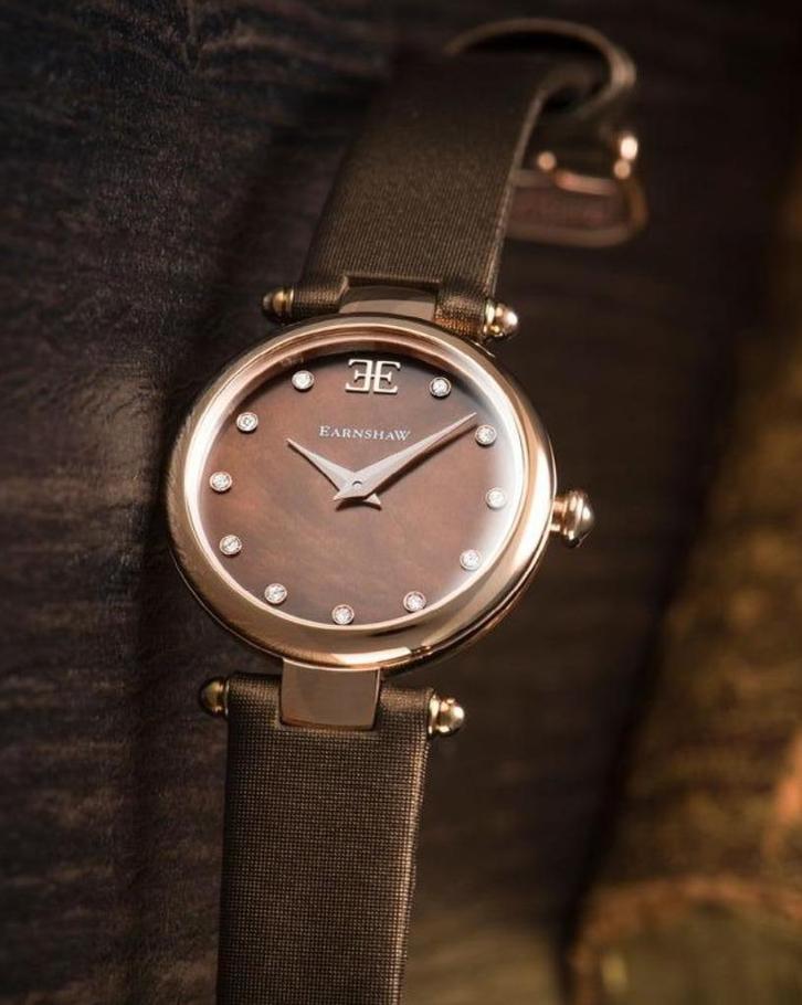 Earnshaw ES-8067-04 Charlotte Dames Horloge, Sieraden, Tassen en Uiterlijk, Horloges | Dames, Nieuw, Polshorloge, Overige merken