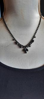 Antieke  rouwketting,zwarte git, Neo Renaissance., Sieraden, Tassen en Uiterlijk, Ophalen of Verzenden, Overige materialen