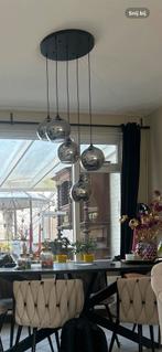 Hanglamp Smoke Glas Bollen Eric Kuster Stijl, Huis en Inrichting, Lampen | Hanglampen, Ophalen, Zo goed als nieuw, Glas, 75 cm of meer