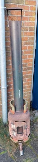 Terras kachel gemaakt van gasfles, Ophalen, Gebruikt