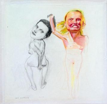 Pat Andrea - "Tekening Duo 9" beschikbaar voor biedingen