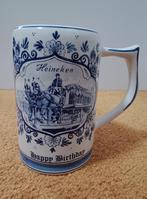 Heineken Happy Birthday bierpul Delfts blauw., Ophalen of Verzenden, Zo goed als nieuw