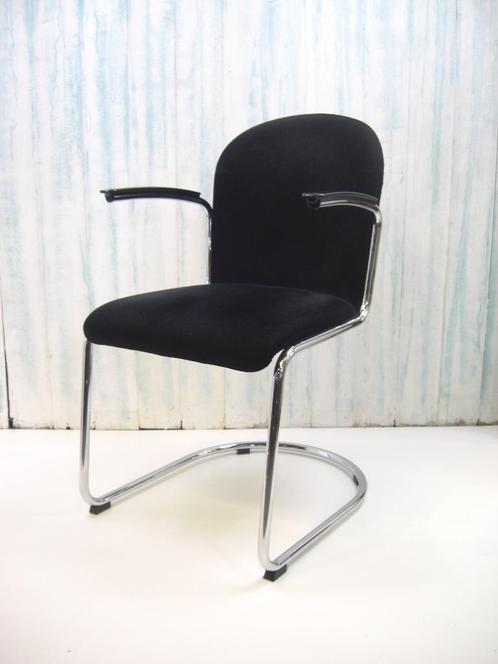 Design Stoel DUTCH ORIGINALS Gispen 413, Huis en Inrichting, Stoelen, Gebruikt, Vijf, Zes of meer stoelen, Kunststof, Metaal, Stof