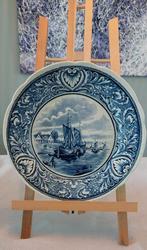 Mooi wandbord Delfts blauw Boch!!, Antiek en Kunst, Antiek | Wandborden en Tegels, Ophalen of Verzenden