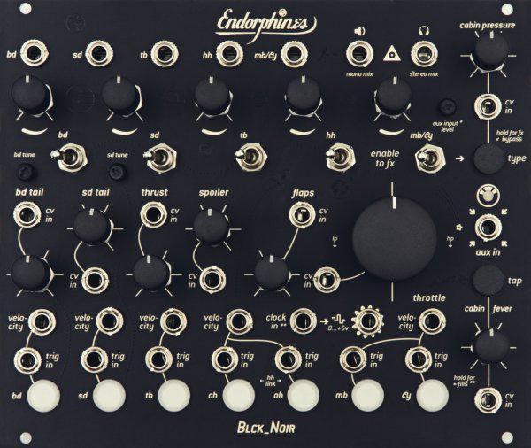 Endorphin. es Black Noir – Eurorack drum module, Muziek en Instrumenten, Soundmodules, Zo goed als nieuw, Overige merken, Ophalen of Verzenden
