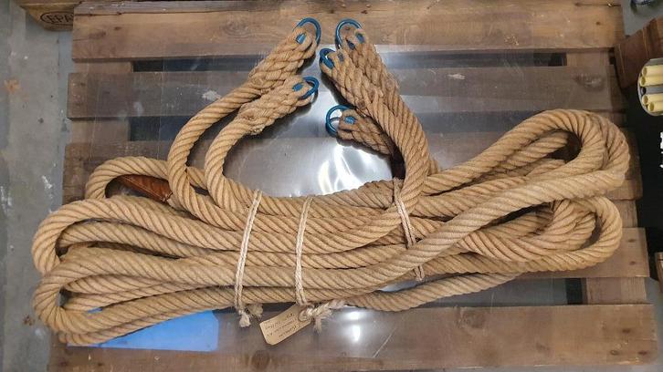 5x Klimtouw met ring - 4,40 meter lang, Sport en Fitness, Overige Sport en Fitness, Nieuw, Ophalen of Verzenden