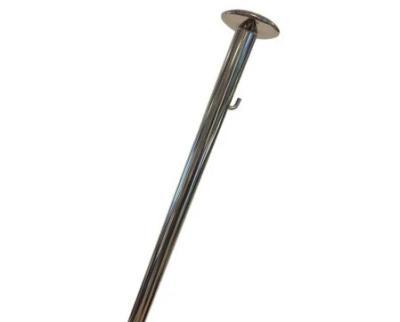 RVS Vlaggenstok 100 cm D: 25 mm, Watersport en Boten, Bootonderdelen, Nieuw