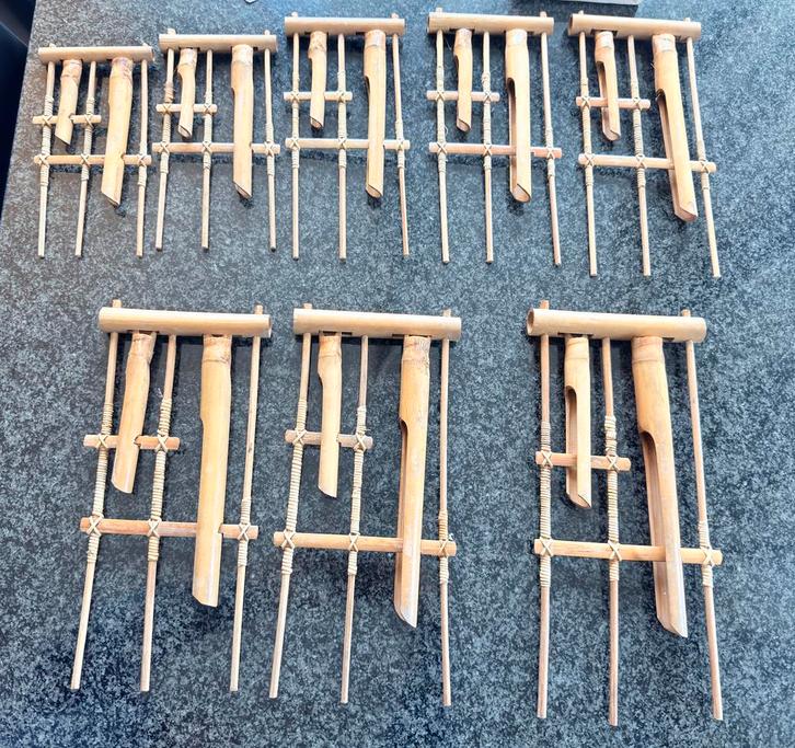 Angklung - Traditioneel Indonesisch Instrument, Muziek en Instrumenten, Overige Muziek en Instrumenten, Zo goed als nieuw, Ophalen of Verzenden