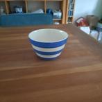 Vintage blauw-witte keramieken kom Cloverleaf England, Keramiek, Ophalen of Verzenden, Zo goed als nieuw, Kom(men)