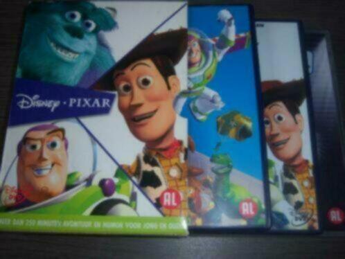Disney Pixar 3 movie Box in nieuwstaat, Cd's en Dvd's, Dvd's | Tekenfilms en Animatie, Zo goed als nieuw, Amerikaans, Tekenfilm