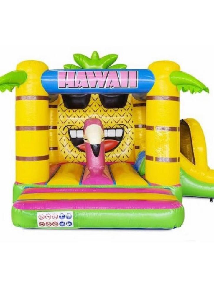 Springkussen bouncy flamingoHawaï Compleet Zorgeloos Plezier, Hobby en Vrije tijd, Feestartikelen | Verhuur, Zo goed als nieuw
