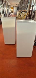 6 Witte Sokkels pilaren 40x40x90cm - Wegens Verhuizing, Ophalen, Gebruikt