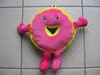 Nieuwe emoji smiley knuffel roze-geel 30 cm (bijna gratis), Ophalen of Verzenden, Nieuw, Overige typen