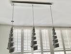 ACTIE wokkel Hanglamp 3 spiralen aluminium rvs zilver lamp, Ophalen, Gebruikt, Design, Metaal