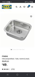 Spoelbak keuken, Huis en Inrichting, Keuken | Keukenelementen, Ophalen, 50 tot 100 cm, Zo goed als nieuw, Minder dan 100 cm