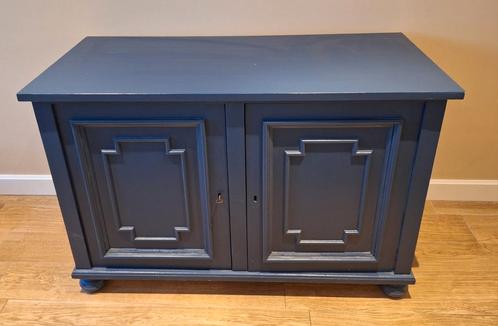 Landelijk dressoir in blauwe kleur, Huis en Inrichting, Kasten | Dressoirs, Zo goed als nieuw, 150 tot 200 cm, 50 tot 75 cm, Ophalen