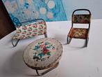 Blikken tuinset met patina, Poppenhuis, Gebruikt, Made in Japan, Ophalen of Verzenden