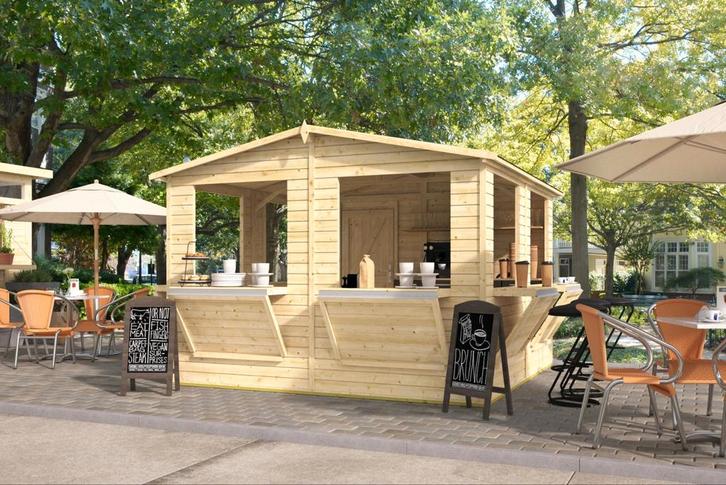 Kiosk Moose. Ideaal als verkoopkiosk, ijs of informatiepunt, Tuin en Terras, Tuinhuizen, Nieuw, Blokhut, Verzenden